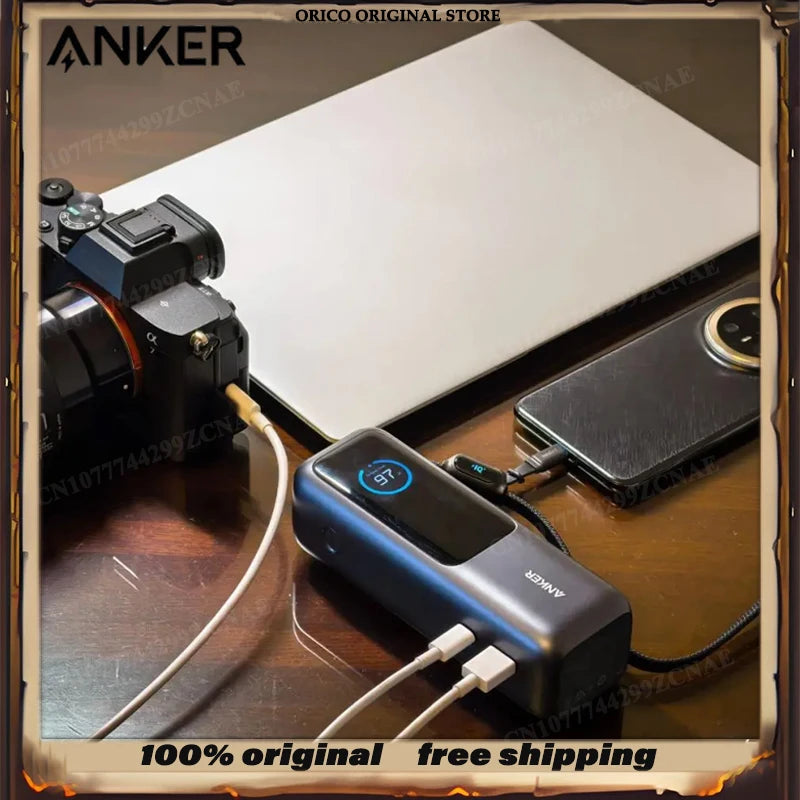 Anker Zolo 165W Max Power Bank 25000mAh High Capacity Cables Fast Charge Mobile Phone Power Bank Anker A1695 ANKER 165W Gift