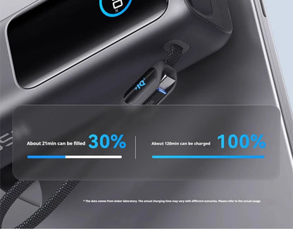 Anker Zolo 165W Max Power Bank 25000mAh High Capacity Cables Fast Charge Mobile Phone Power Bank Anker A1695 ANKER 165W Gift