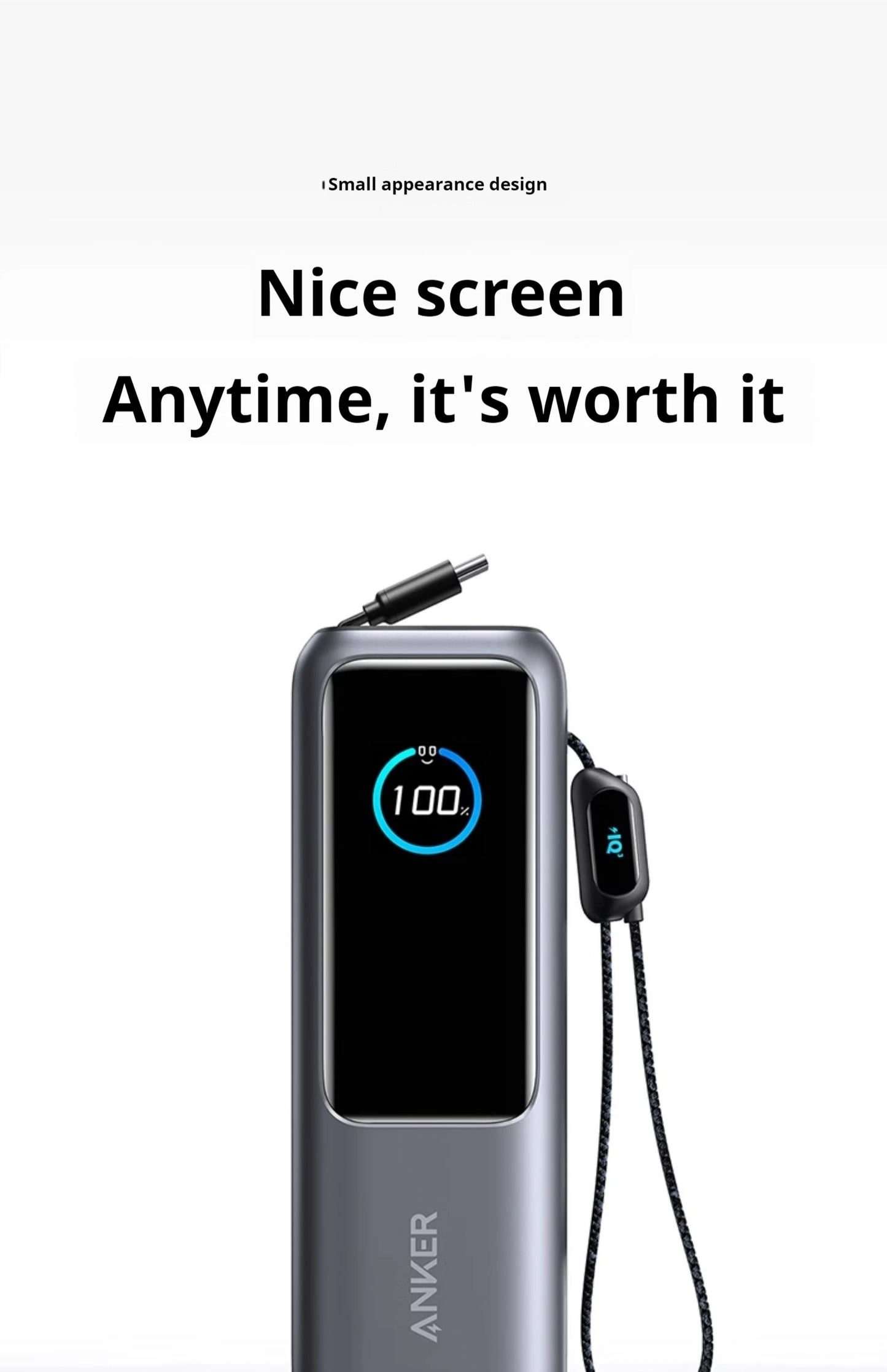 Anker Zolo 165W Max Power Bank 25000mAh High Capacity Cables Fast Charge Mobile Phone Power Bank Anker A1695 ANKER 165W Gift